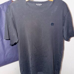 Acne Dark black Short Sleeve Men's Tee